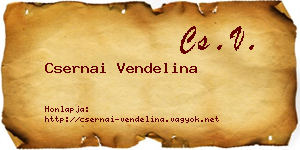 Csernai Vendelina névjegykártya
